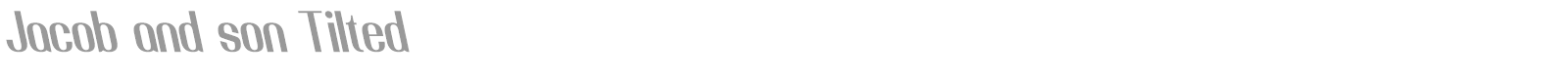Jacob And Son font preview